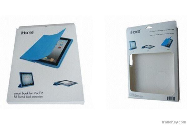 Colored Paper Box/Smart Book for iPad/iPhone, with Hanging Hole