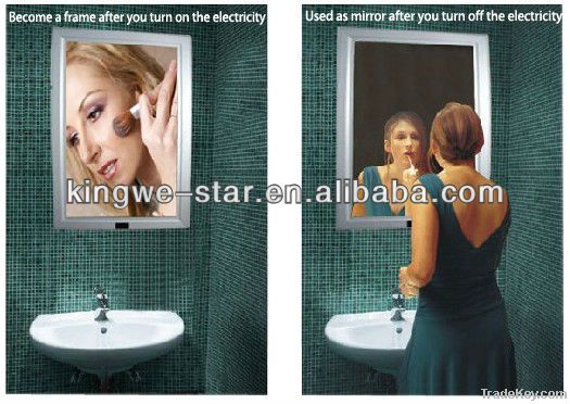 magic mirror led light box with sensor