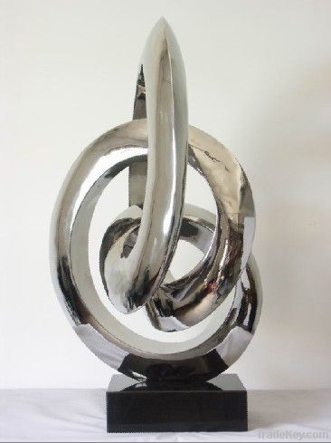 modern abstract stainless steel sculpture