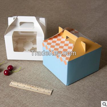 customized  paper boxes for cake 4 pcs internal plate