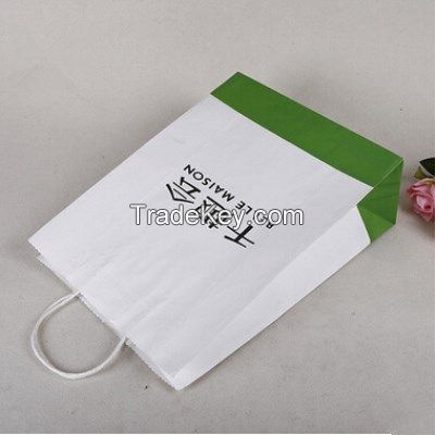 customized logo printing paper advertising bags