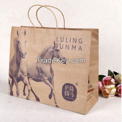 customized logo printing craft paper tea packaging bags