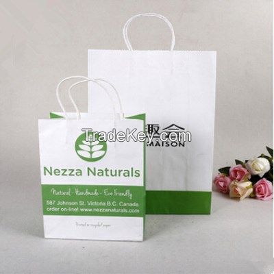 customized logo printing paper advertising bags