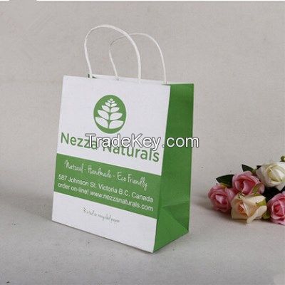 customized logo printing paper advertising bags