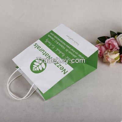 customized logo printing paper advertising bags