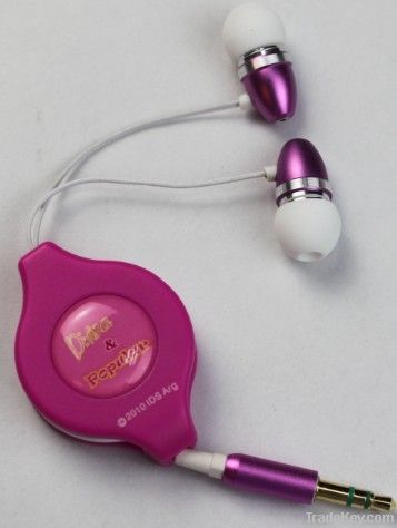 Retractable earphone