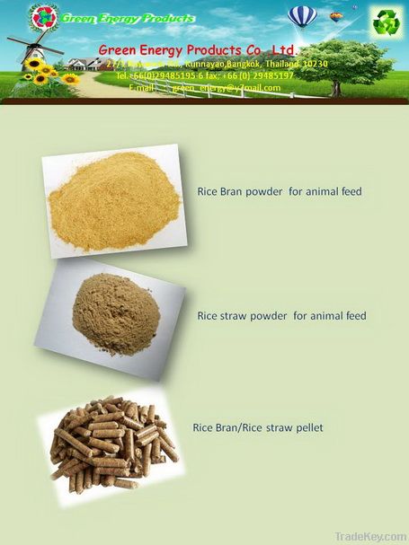 Rice bran powder/Pellet