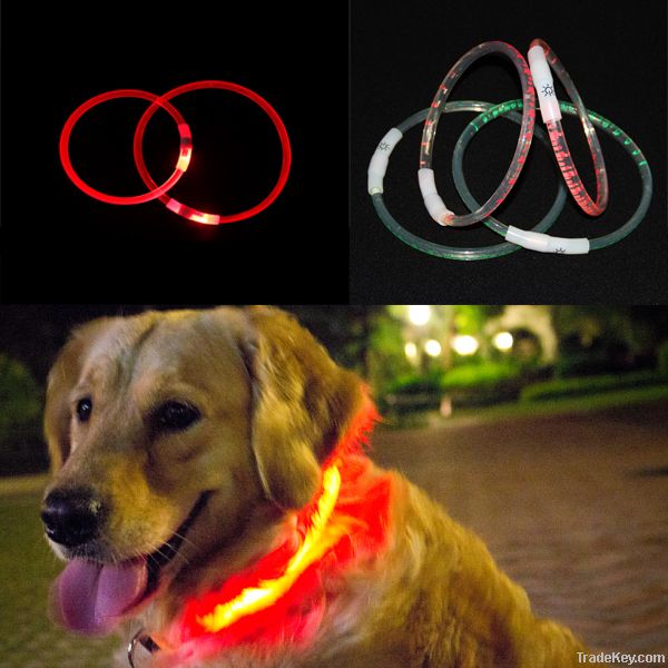 LED flashing dog collar