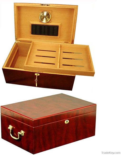 VinBRO Cigar Accessories Cigar Humidor Box Cedar Wood Humidor Case