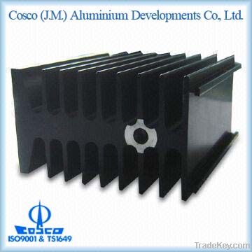 Aluminium heatsink with anodizing and CNC machining