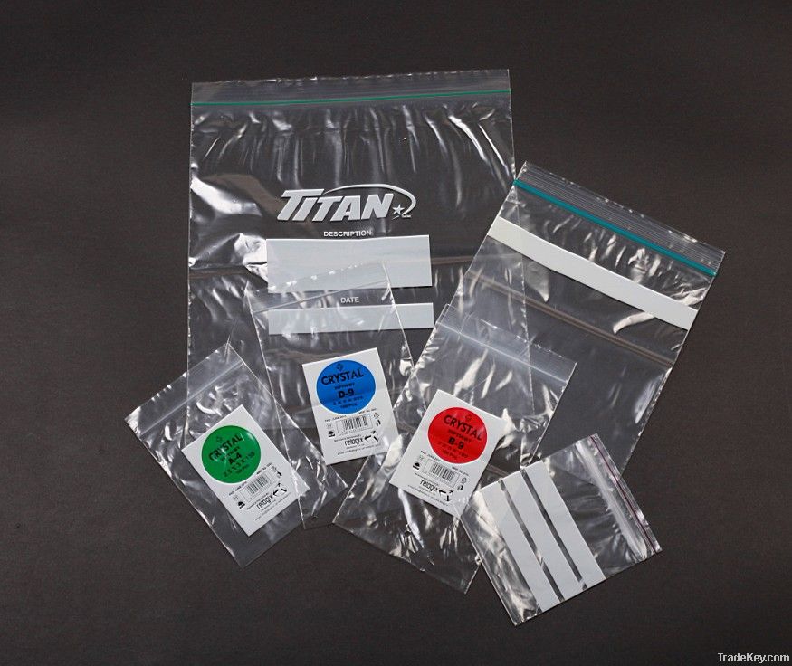 Plastic zipper bag for storage