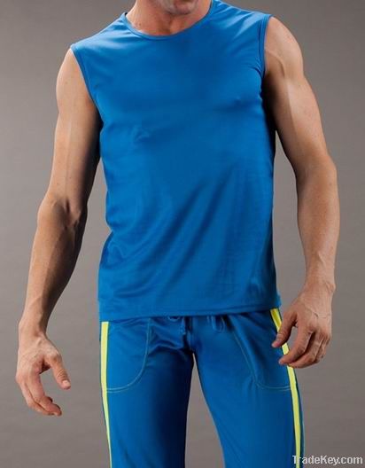 Wangjiang Mens Casual Breathable Tank Top Polyester Singlet Vest