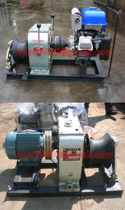 Cable bollard winch&amp;cable pulling machine