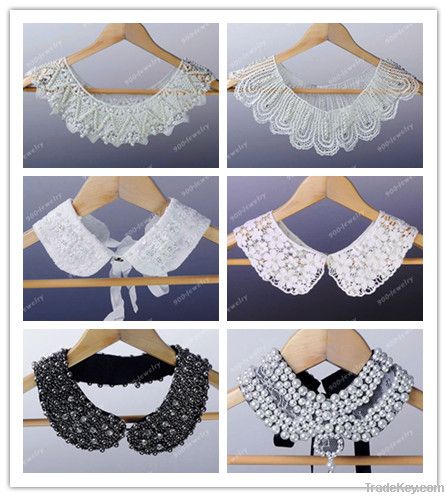 lace bead collar