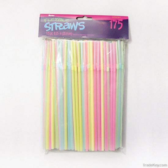 plastic flexible straw, bend straw