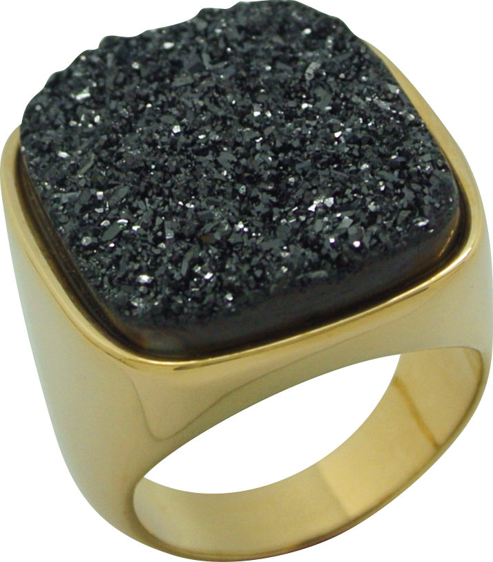 Gold Plated Ring with natural stone