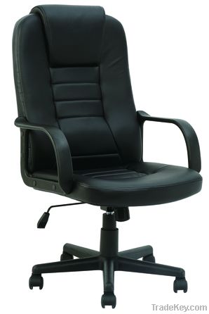 executive leather office rolling chair in black color