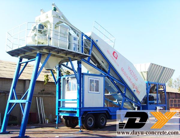 Modular Mobile Concrete Mixing Plant