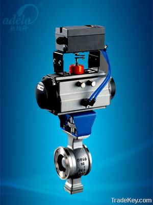 pneumatic V-ball valve