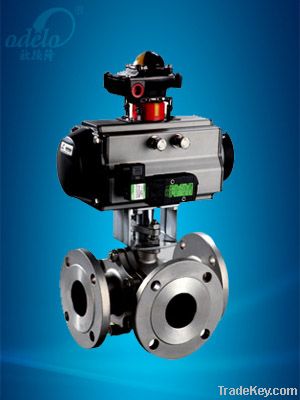 Pneumatic Three-way Ball Valve