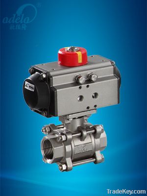 Pneumatic Three-piece Ball Valve