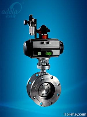 Pneumatic Flange Type Three-eccentric Center Butterfly Valve