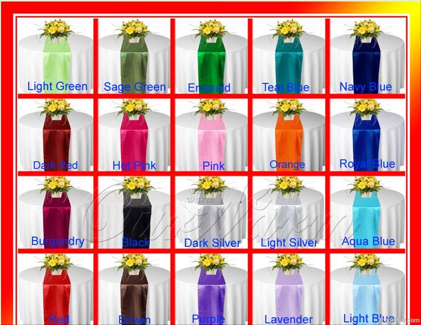 Table Runner Wedding Party Decor 26 Colors New