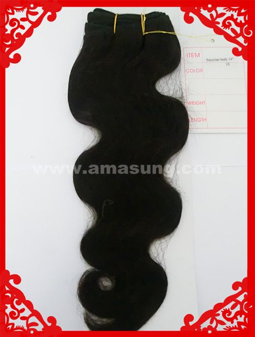 Top quality 8-26inch, Peruvian Virgin Hair Extensions, Grade AAAA