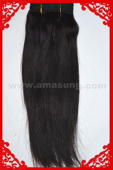 100% Malaysian human virgin remy hair weft silky straight