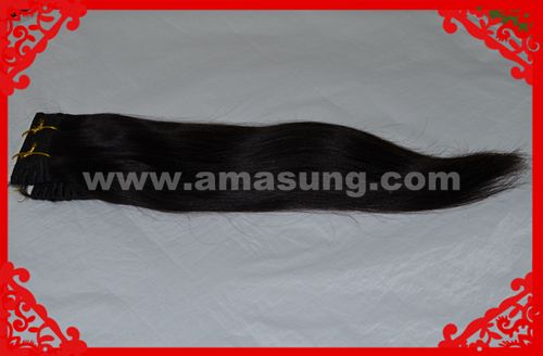 Grade 4A 100% European human virgin hair weaving