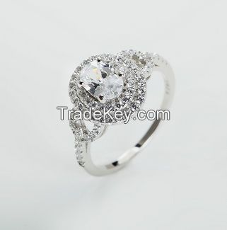 S925 Seal Ring spinel ring set jewelry 