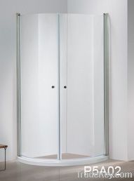 Arc-shape pivot double door