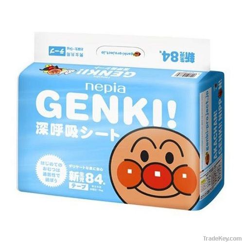 GENKI Baby Diapers "Breathable Seat" NB84 (0 - 5kg)