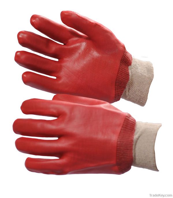 PVC Glove Knit Wrist