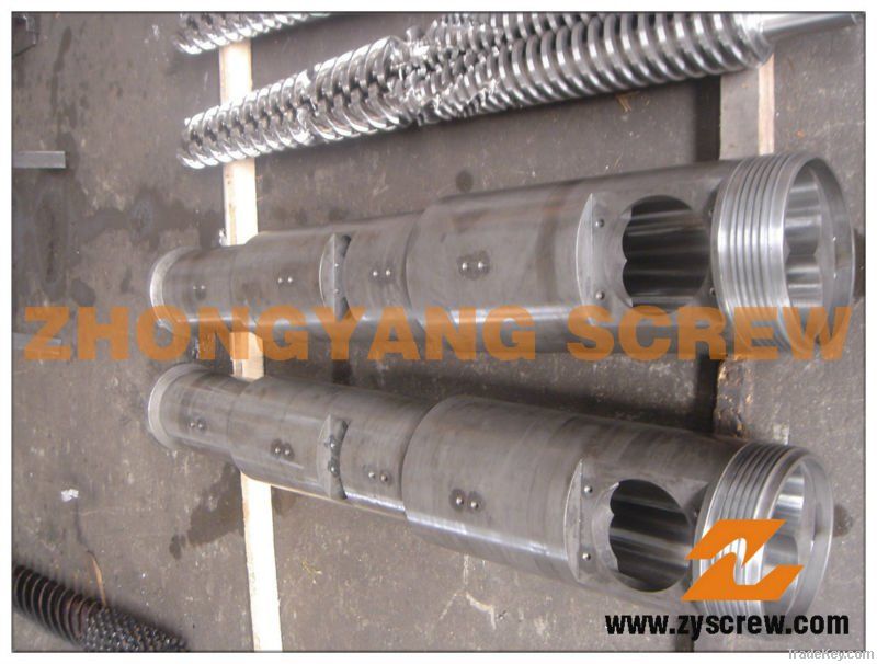 Cincinnati type conical twin screw and barrel for extruder