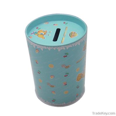 Tin Coin Bank (Tin Box)