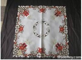 beautiful Christmas tablecloth