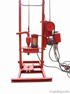 Portable water well drilling rig