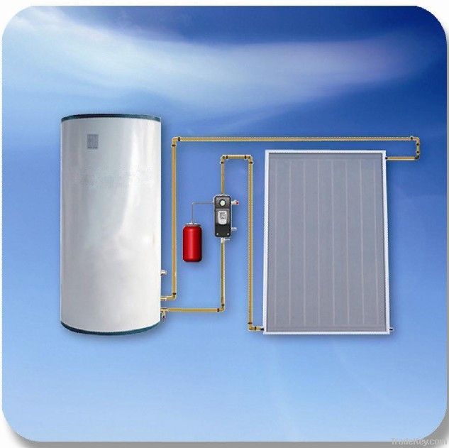 split flat panel pressurized solar water heater