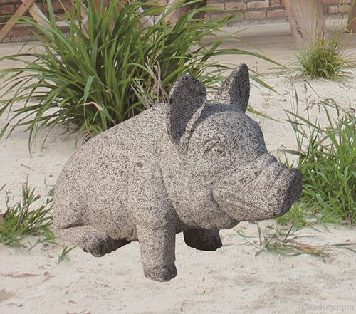 garden stone animal statue