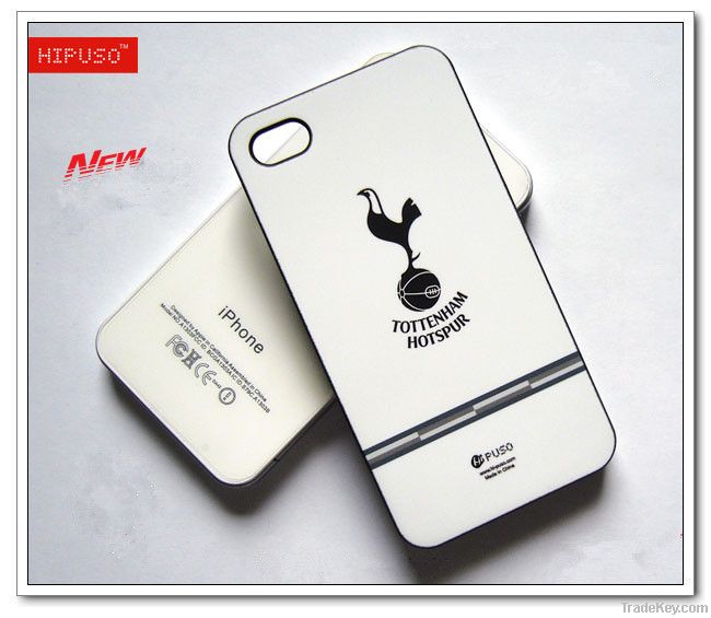 Plastic hard mobile phone case with printed football team logo