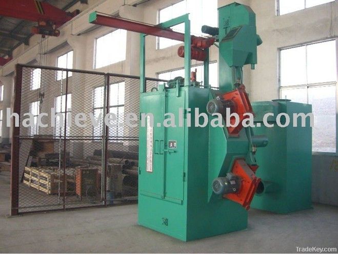 Hook type shot blasting machine