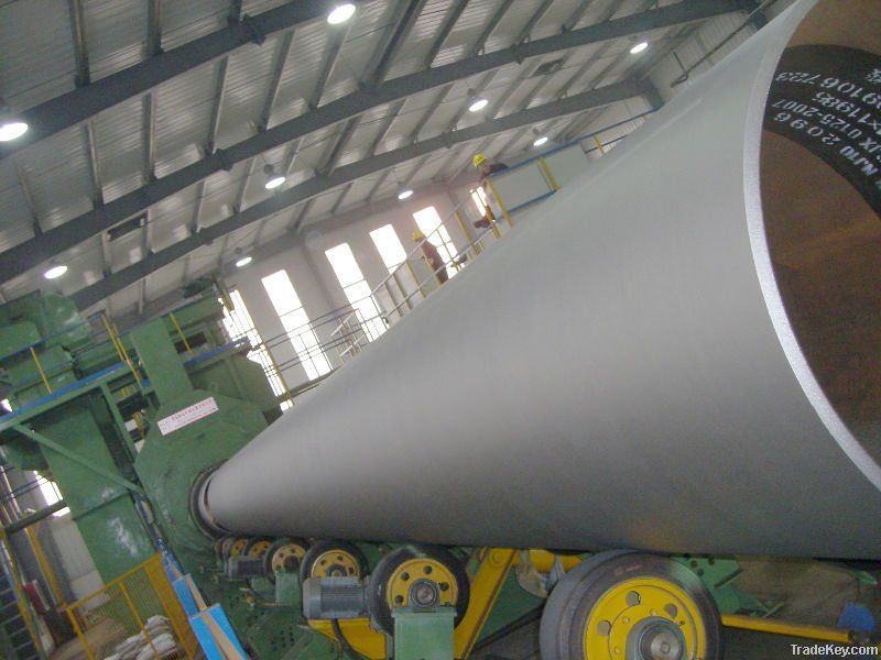 Steel pipe shot blasting machine