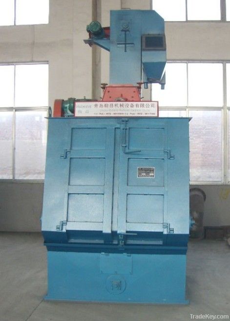 Apron type shot blasting cleaning machine