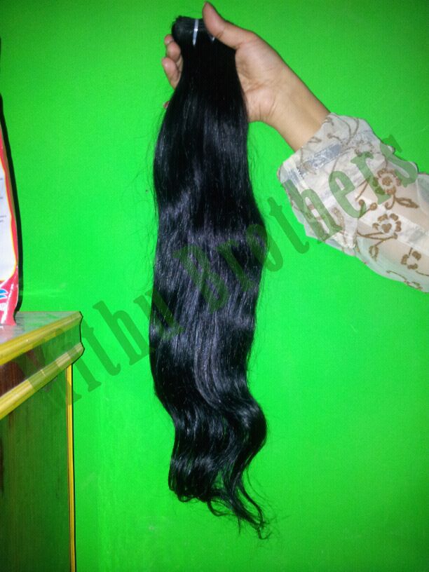 Machine Weft Human Hair Long Size