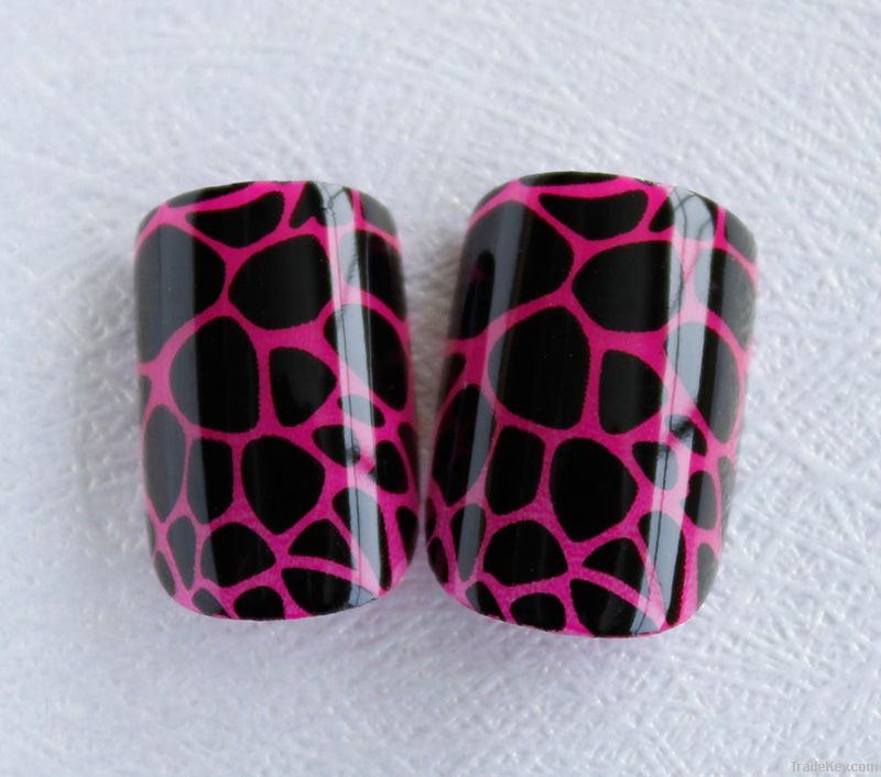 3d French Nail With Diamond