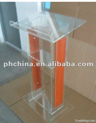 Excellent Acrylic Lectern, Wooden Acrylic Podium/Pulpit, Perspex Speak S