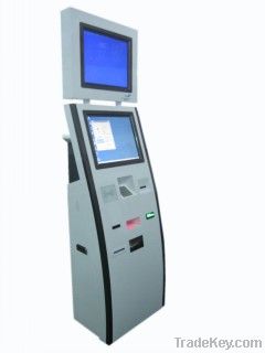 Dual touch screen kiosk