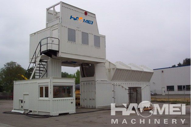 HAOMEI Supply Good Price Container type Batching plant 90M3/HR