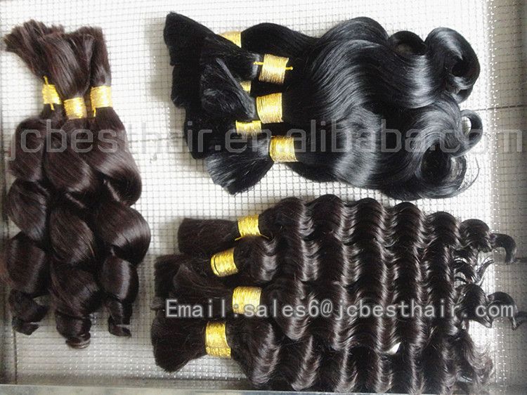 Top Quality 100% VIrgin Remy Deep Wave Human Hair Bulk